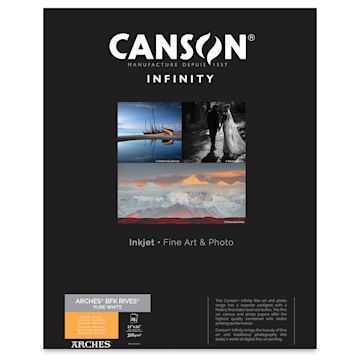 Open in modal - Canson Infinity Arches BFK Rives Inkjet Fine Art and Photo Paper - 17" x 22", Pure White, 310 gsm, Package of 25