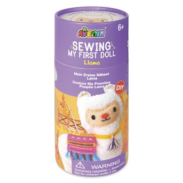 Open in modal - Avenir Sewing Doll Kit - Llama, front of packaging