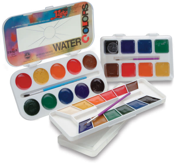 Yarka Semi Moist Watercolor Pan Sets BLICK Art Materials
