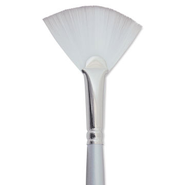 Silver Brush Silverwhite Synthetic Brush - Fan, Short Handle, Size 6