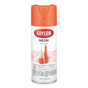 Krylon Neon Spray Paint - Neon Orange, 12 oz