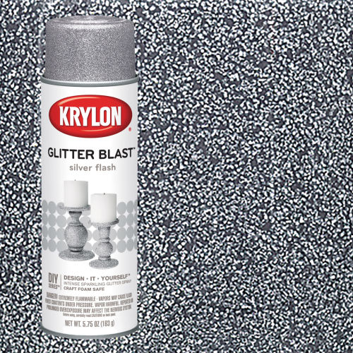 Krylon Glitter Blast Spray Paint - Silver, 5.75 oz can