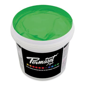 Open in modal - Permaset Aqua Fabric Ink - Supercover Glow Green, Liter