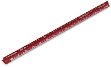 Open in modal - Alumicolor Professional Pocket Scales - Red Engineering Pocket Scale shown at angle