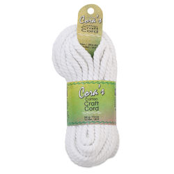 Pepperell Cotton Macramé Cord - Front view of 6mm White package