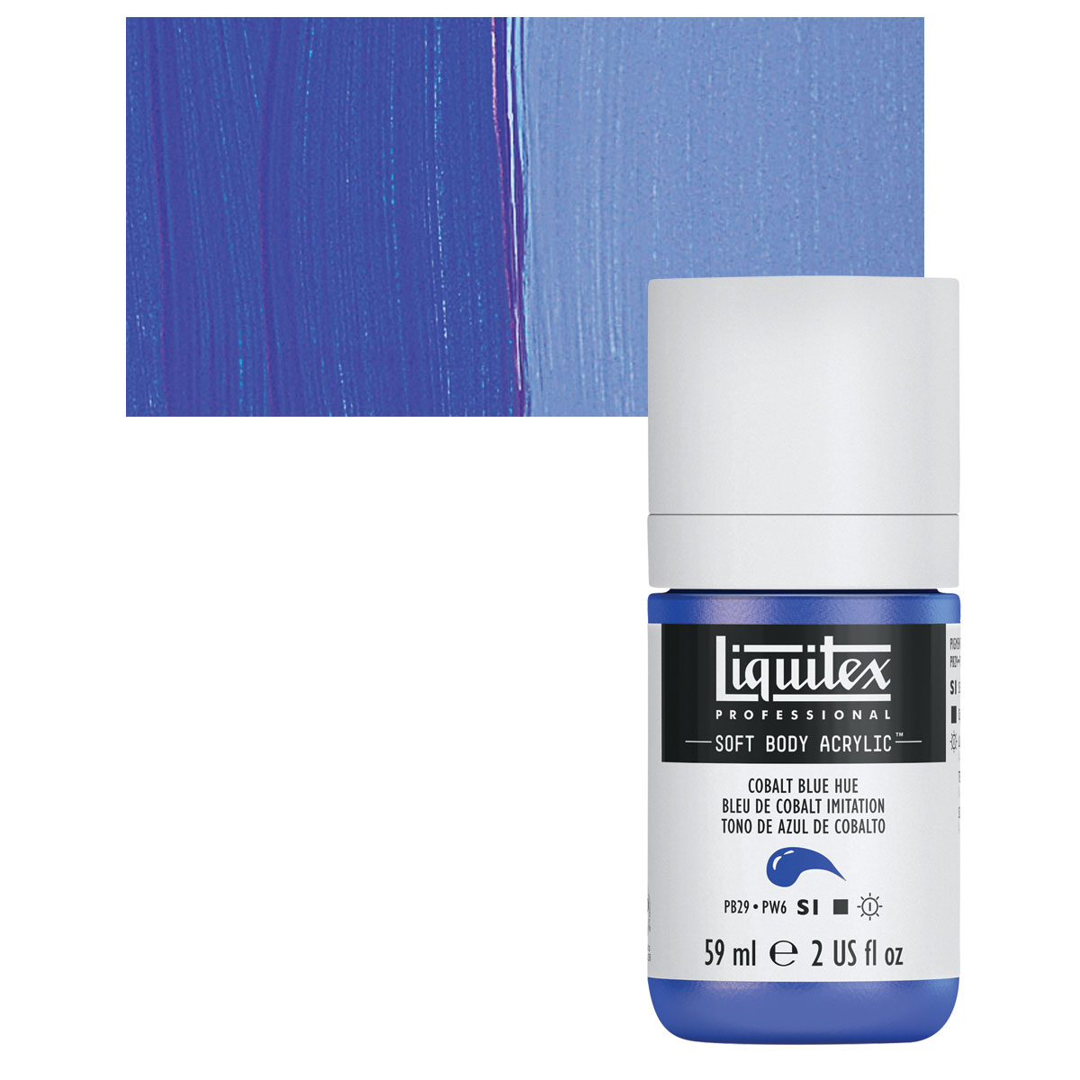 Review of Liquitex Heavy Body Cobalt Blue Hue acrylic paint
