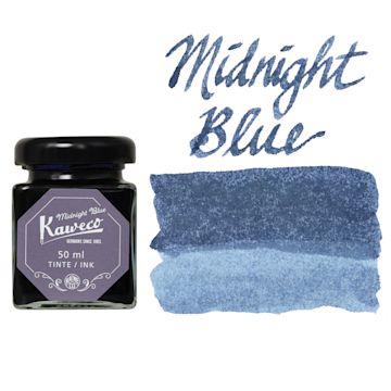 Open in modal - Kaweco Fountain Pen Ink - Midnight Blue, swatch and bottle