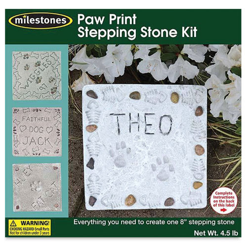 Milestones Kids Garden Tile Stepping Stone Kit, Multi-Color 