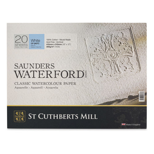Saunders Waterford Watercolor Block - 12 x 16, Cold Press, 140 lb, 20  Sheets