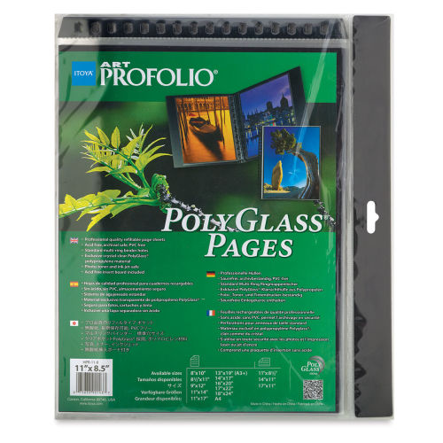 Itoya PolyGlass Refill Page Pack - 11 x 8 1/2, Landscape, Pkg of