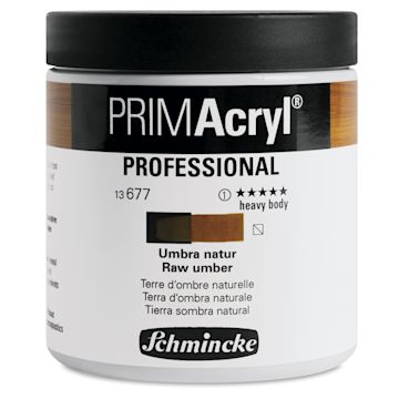 Open in modal - Schmincke Primacryl Professional Acrylic Paint - Raw Umber, 237 ml Jar