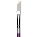 Silver Brush Silver Silk 88 Synthetic Brush - Short Handle, Ribbon/Dagger, Size 1/4