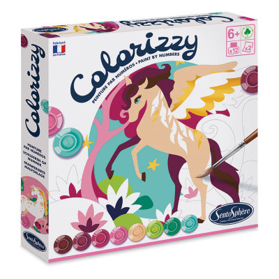 Sentosphere Colorizzy Paint By Number Kit- Unicorns, Box