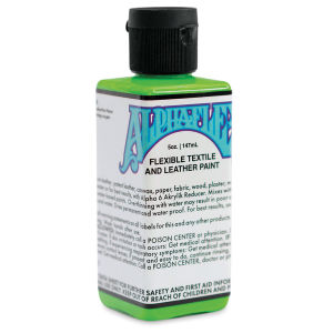 Alpha6 AlphaFlex Textile and Leather Paint - Electroshock Green, 147 ml, Bottle