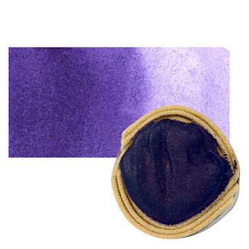 Open in modal - Beam Paints Watercolor Paintstone - Blueberry Mountain stone and swatch