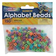 Creativity Street Plastic Alphabet Beads