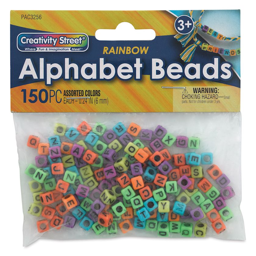 Creativity Street Plastic Alphabet Beads BLICK Art Materials