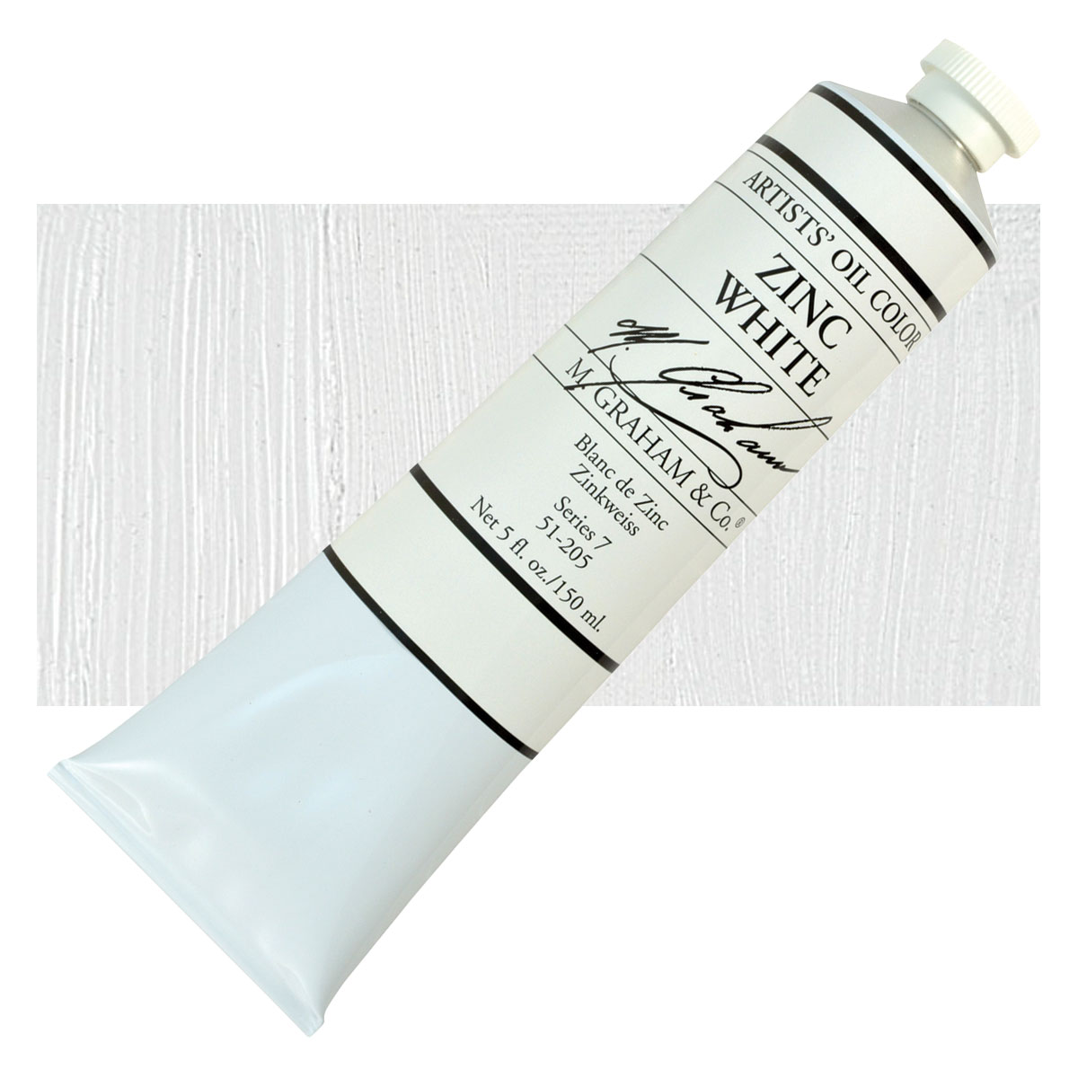 M. Graham Artists' Oil Color - Zinc White, 148 ml tube