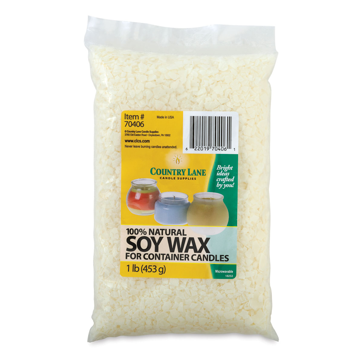Candle Making Soy Wax Beads, Premium Microwavable Soy Wax, 25 lb