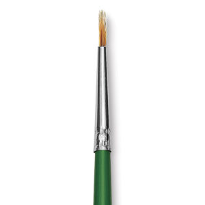 Blick Economy Golden Nylon Brush - Round, Long Handle, Size 1