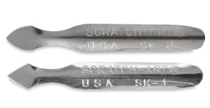Scratch-Art Knives - 2 types of Knives shown horizontally