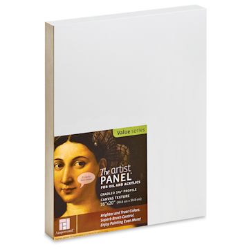 Open in modal - Ampersand Value Series Artist Panel - Textured, 9" x 12", 1-1/2" Cradle