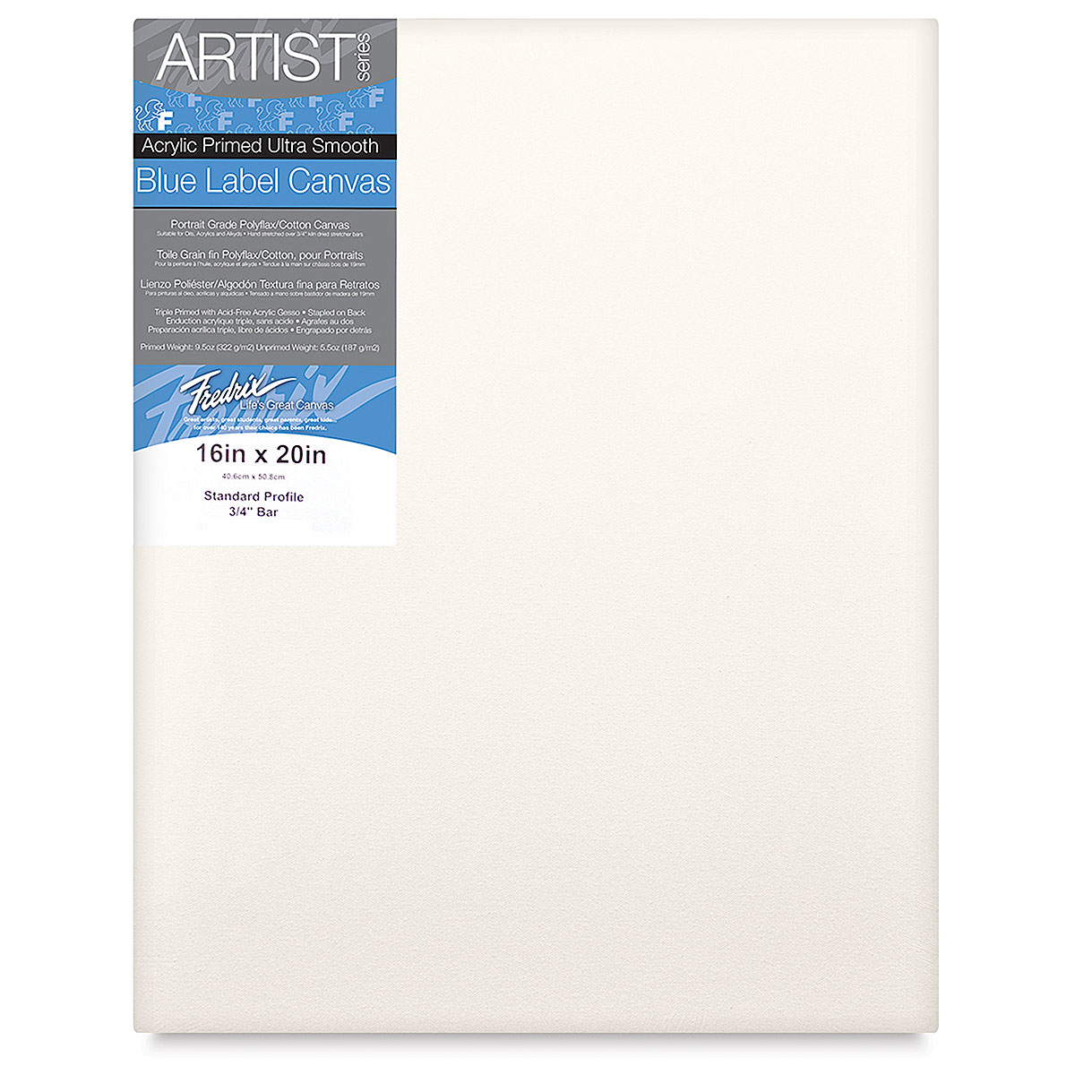 Fredrix 5 by 7-Inch Oval Stretched Canvas