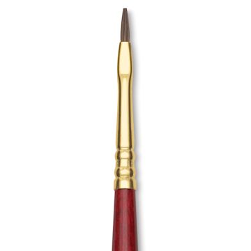 Open in modal - Blick Master Synthetic Kolinsky Brush - Short Handle, Bright, Size 1, close-up