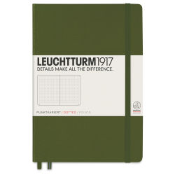 Leuchtturm1917 Blank Hardcover Notebook - Army, 5-3/4" x 8-1/4"