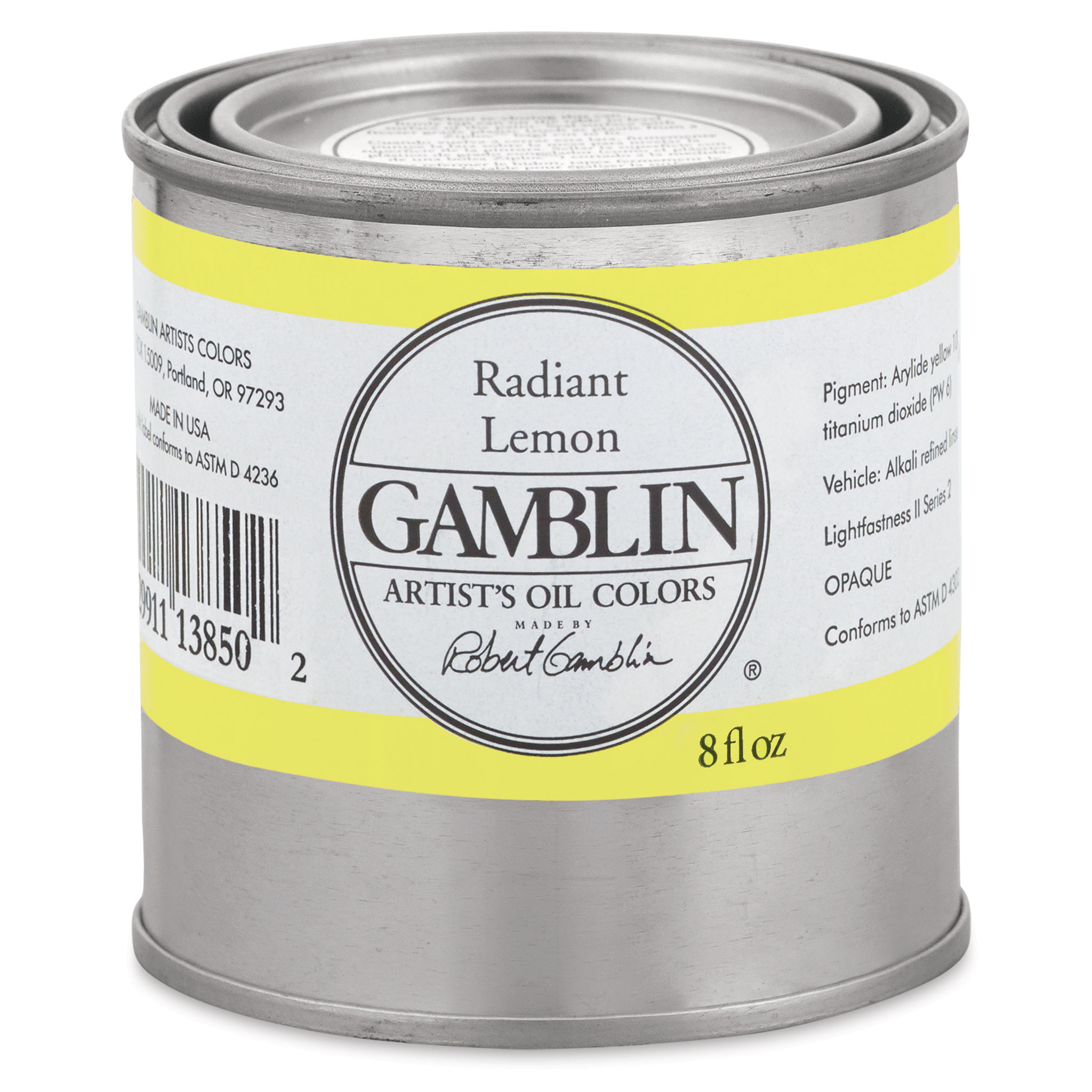 Gamblin Radiant Lemon Oil Paint - Rosecote