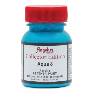 Angelus Acrylic Leather Paint - Aqua 8, Collector Edition, 1 oz