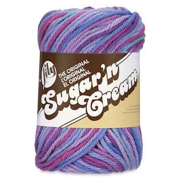 Open in modal - Lily Sugar N' Cream Yarn - 2 oz, 4-Ply, Jewels Ombre