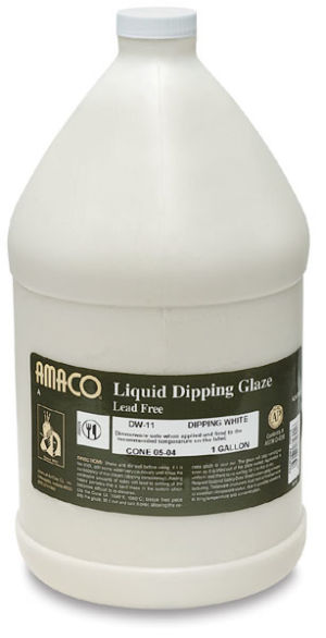 Amaco Lead-Free Dipping Glaze - White, Gallon