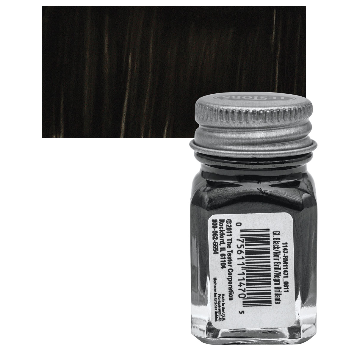 Testors Flat Black Enamel Paint (1/4oz) [TES1149TT] - HobbyTown