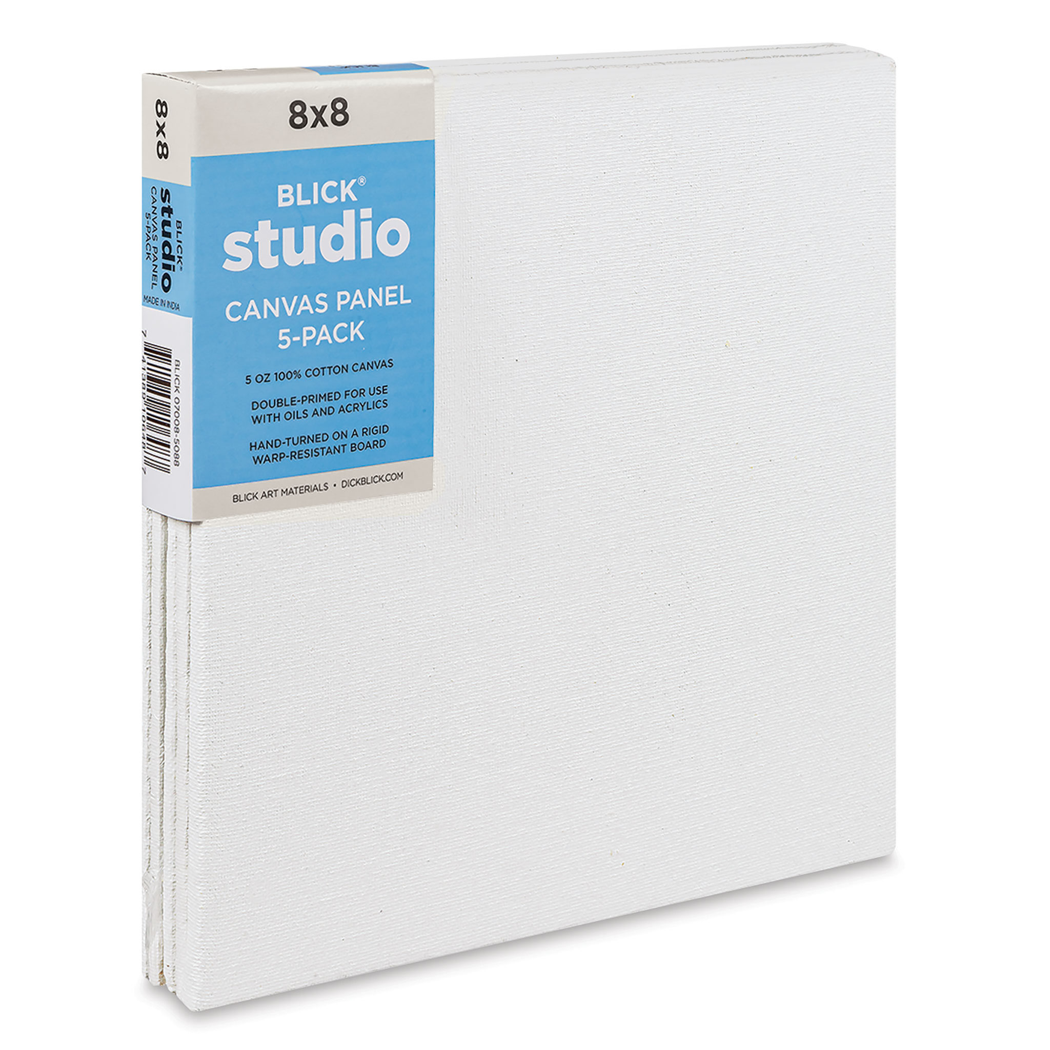 Blick Studio Cotton Canvas Panels - 8 x 10, Pkg of 5