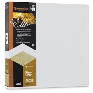 Open in modal - Masterpiece Elite Portrait Smooth Canvas - 18" x 18", Acrylic Primed