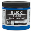Blick Water-Soluble Block Printing Ink - Blue, 16 oz Jar