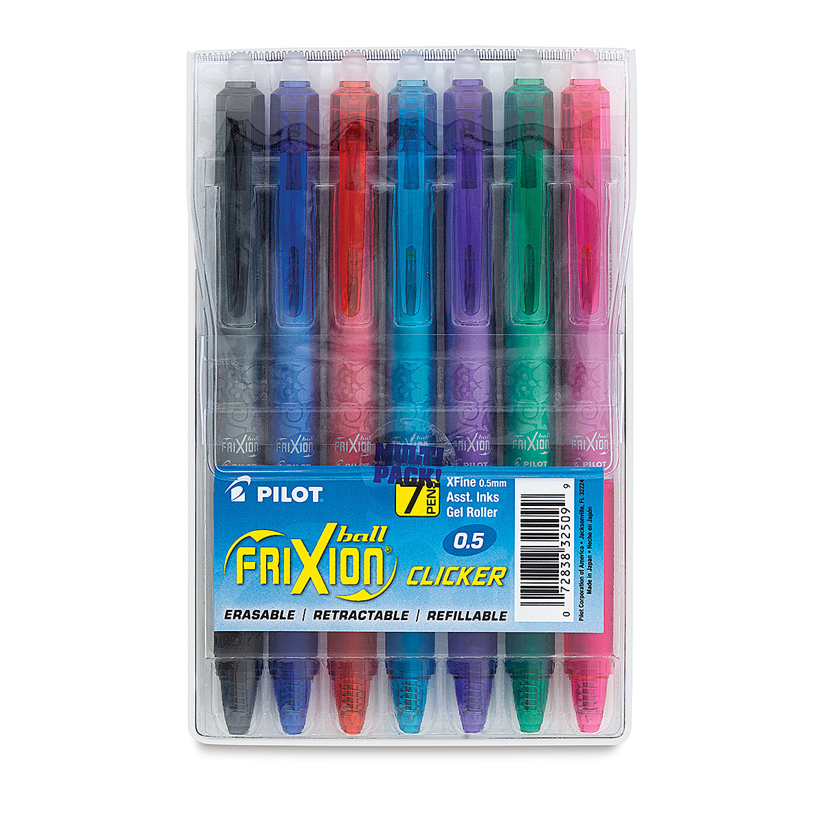 ventilatie Samenpersen Intuïtie Pilot Frixion Erasable Gel Pen - Retractable, .5 mm, Extra Fine, Assorted  Set of 7 | BLICK Art Materials