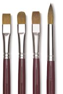 Da Vinci Kolinsky Red Sable Oil Brushes