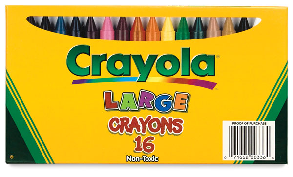 Crayola Large Crayons - Box of 12, White