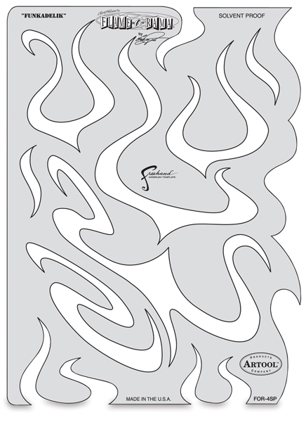 airbrush flame stencils printable templates