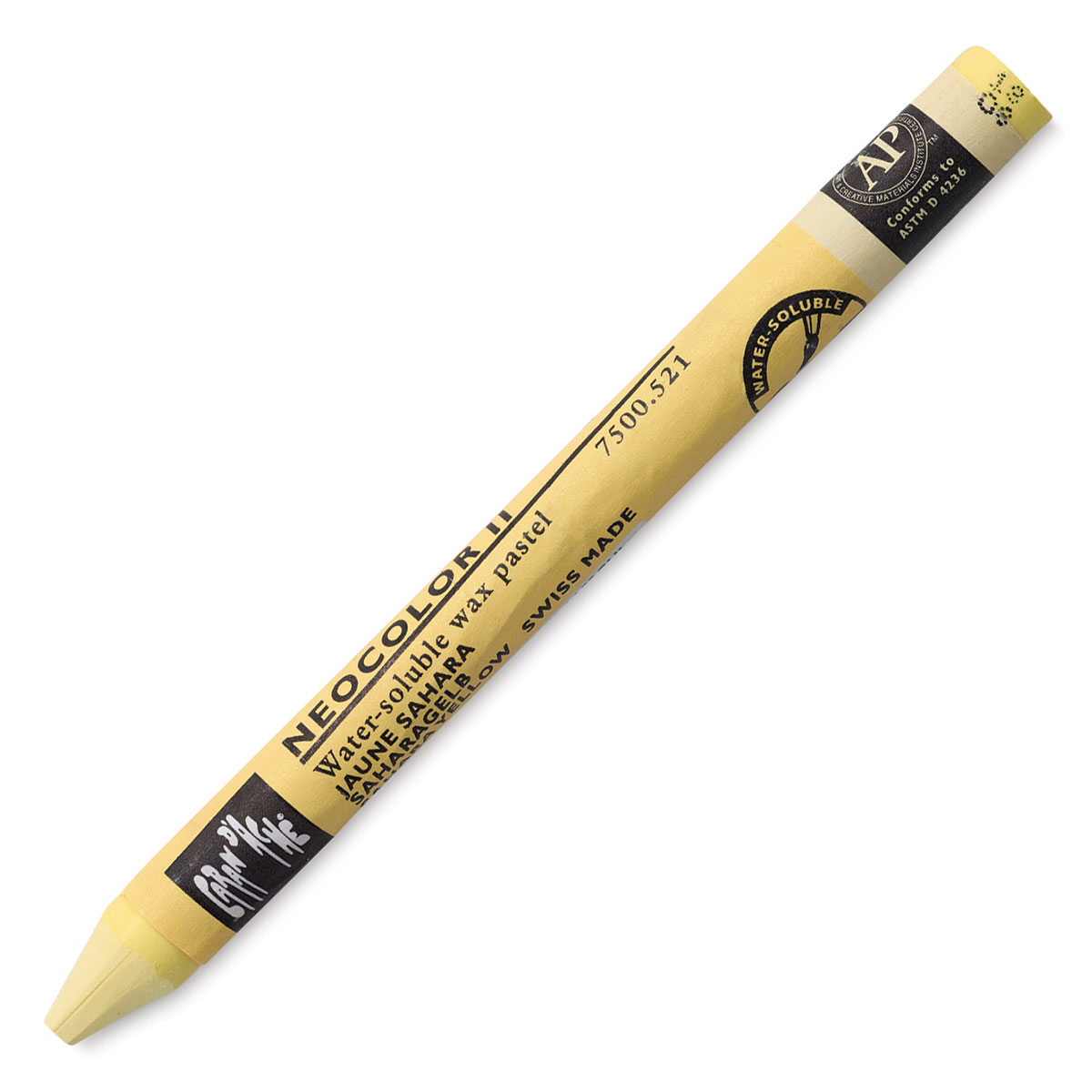 Caran d'Ache Neocolor II Crayons Individual No. 521 - Sahara Yellow