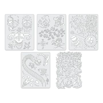 Open in modal - Iwata Artool Freehand Template - Set of 5, Curse of the Skull Master Mini
