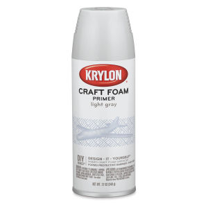 Krylon Craft Foam Primer - Light Gray, 12 oz can