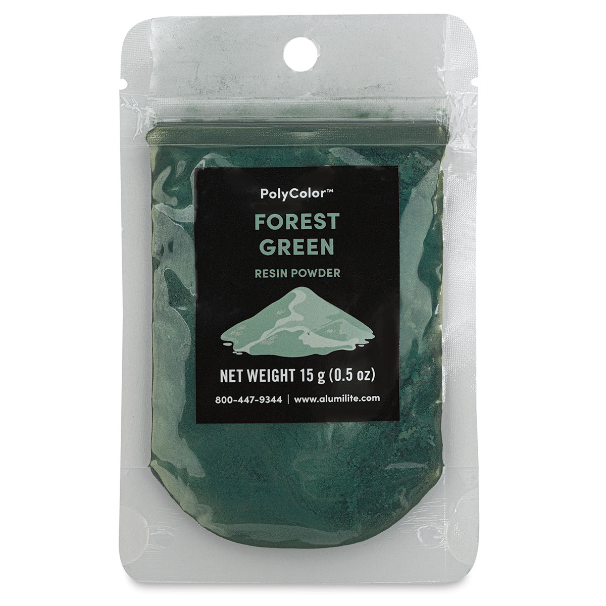 PolyColor Resin Pigment Powder - Forest Green, 15 g | BLICK Art Materials