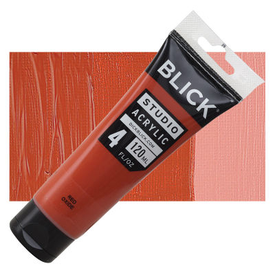 Blick Studio Acrylics - Red Oxide, 4 oz tube