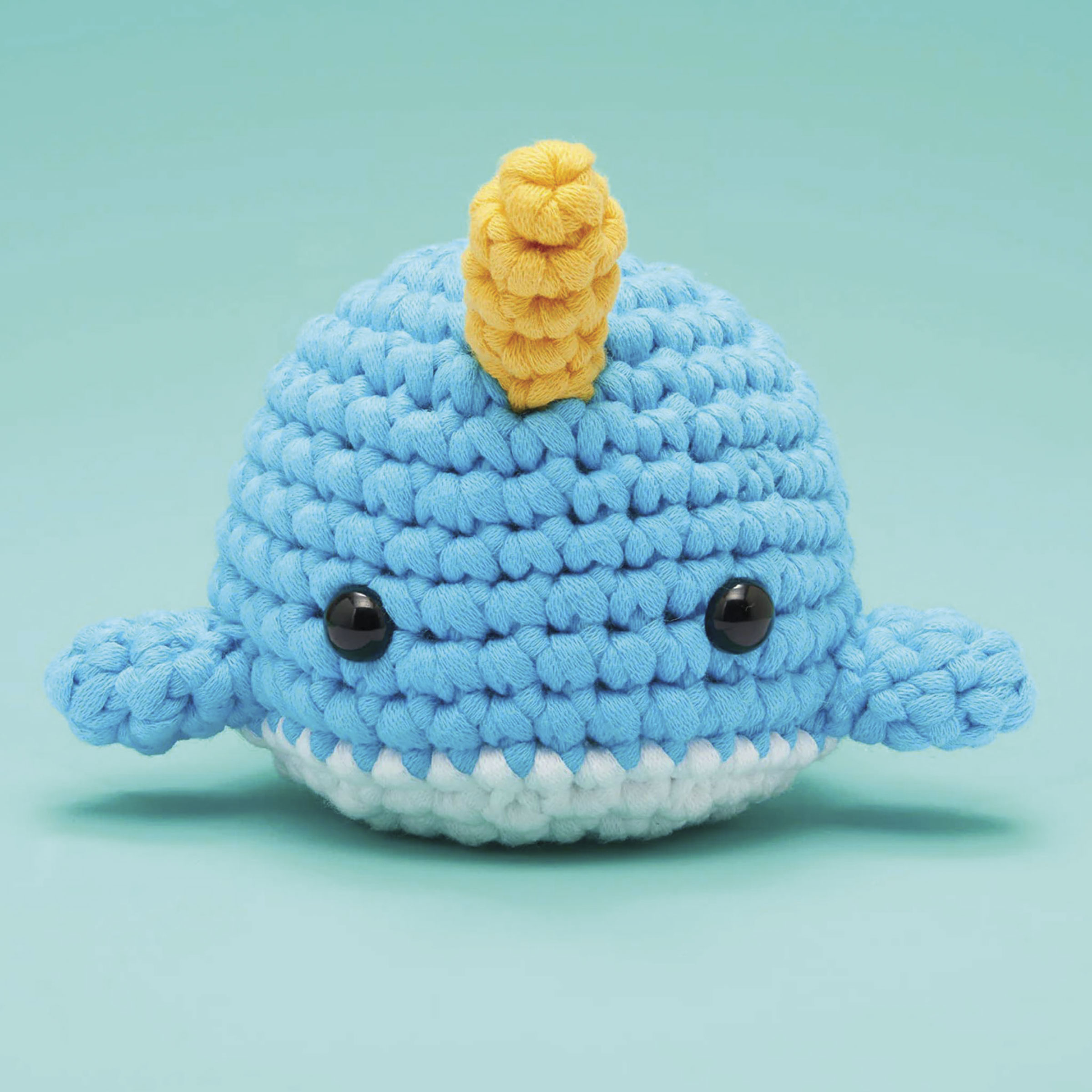 The Woobles Beginner Crochet Amigurumi Kit - Narwhal | BLICK Art