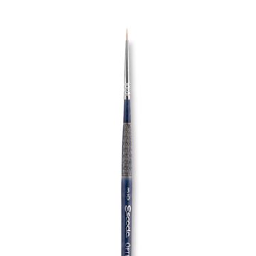 Open in modal - Escoda Optimo Kolinsky Sable Brush - Pointed Round, Short Handle, Size 3/0