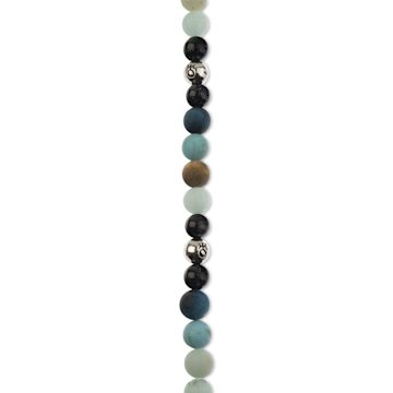 Open in modal - John Bead Solar System Glass Bead Strand - Uranus, 8 mm Dia.