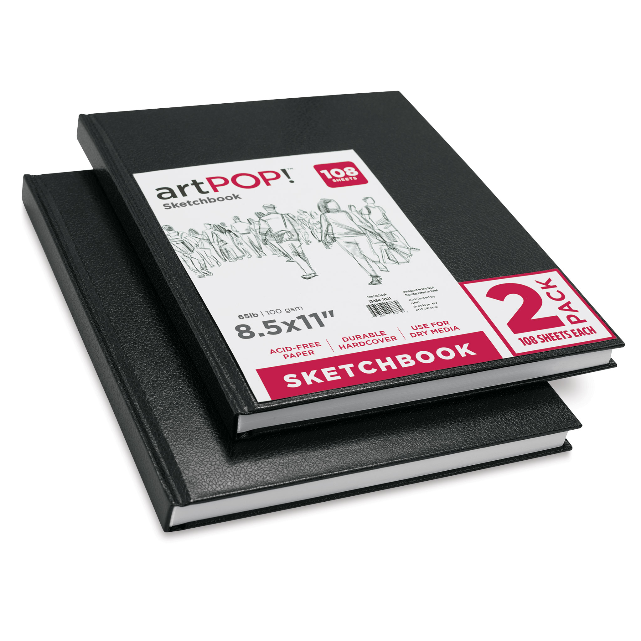 Canson Basic Sketch Book, 8-1/2 x 11, White (108 Sheets)